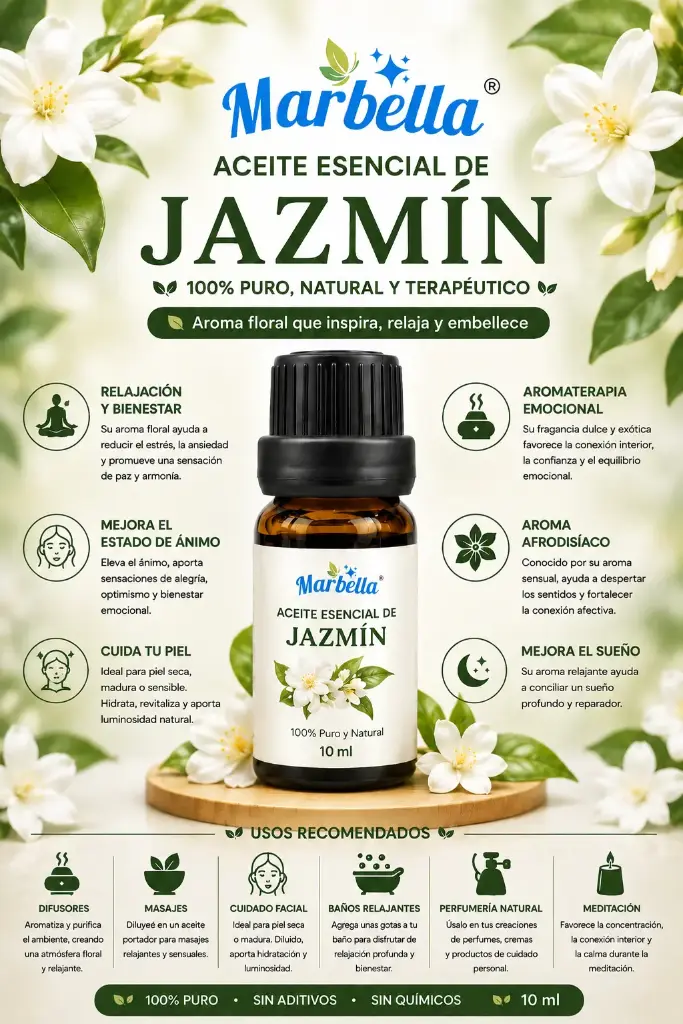 Aceite Esencial Jazmín 10ml