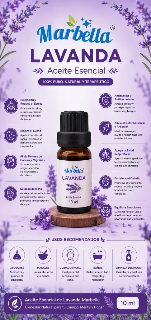 Aceite Esencial Lavanda 10ml