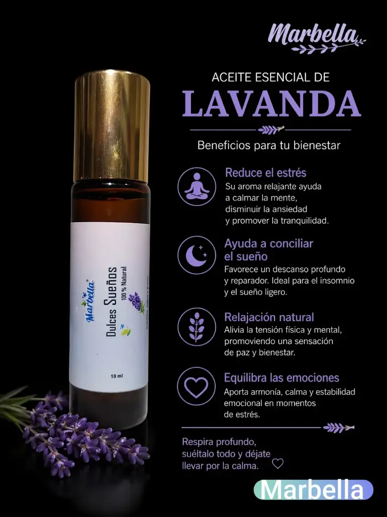 Perfume Natural Dulces Sueños 10ml Roll On
