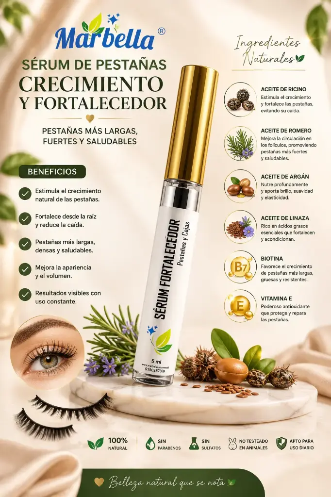 Serum Fortalecedor de Pestañas y Cejas 10ml