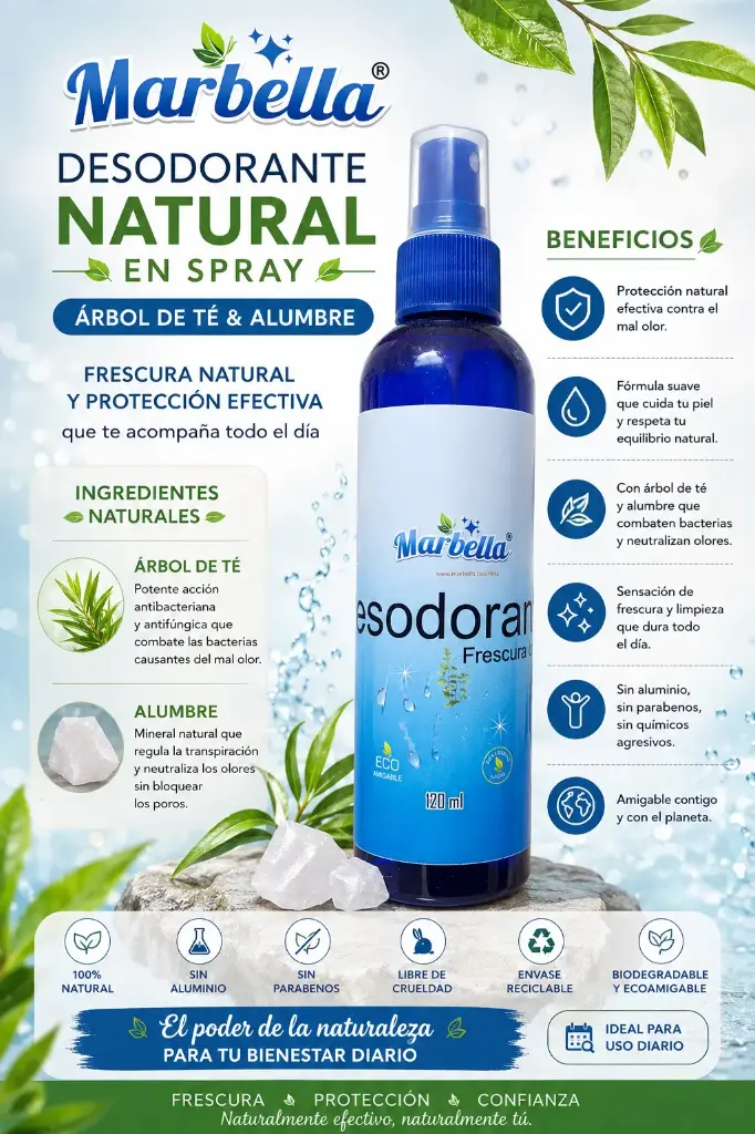 Desodorante Natural 120ml Spray